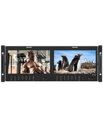 TV Logic RKM-290A 2 x 9" Full HD Multi-Channel LCD Rack Monitor