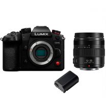 Panasonic Lumix GH6 Digital Film Camera w/Lumix H-HSA12035 Lens and Extra Battery Kit