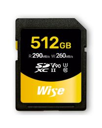 Wise SDXC UHS-II Memory Card - 512GB - V90