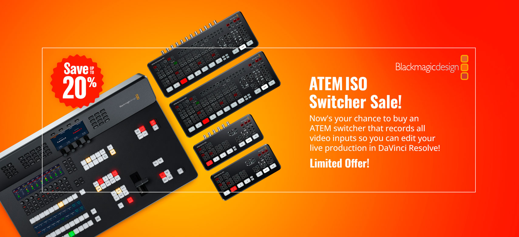 Blackmagic ATEM ISO Switcher Sale